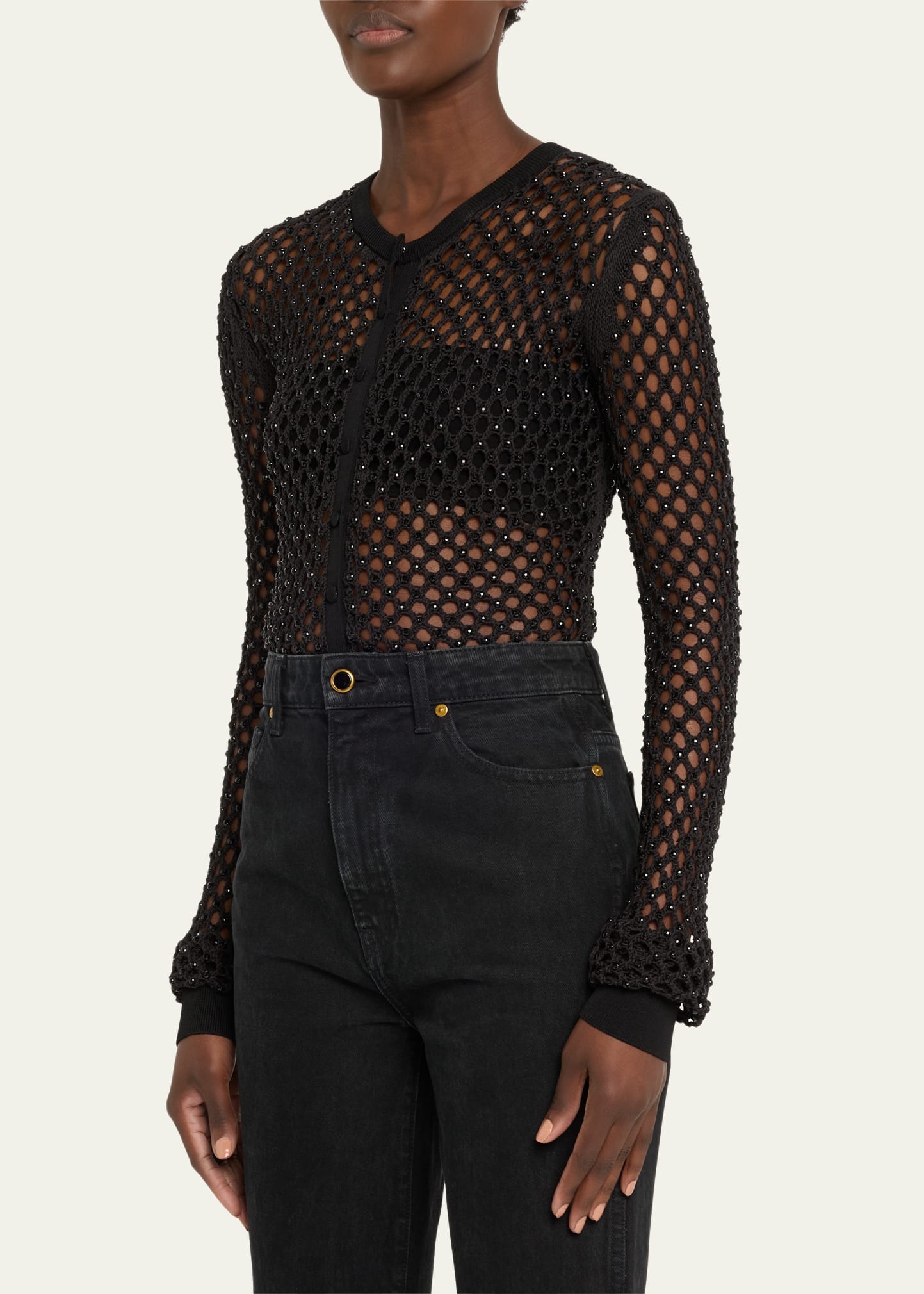 Zora Crystal Mesh Bodysuit - 4