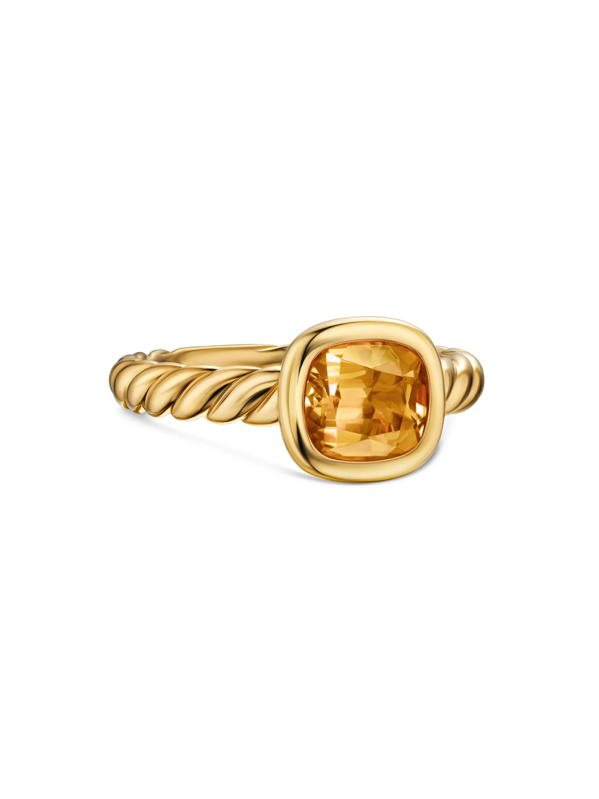 Women's DY Mercer Stone Ring in 18K Yellow Gold - Citrine - 1