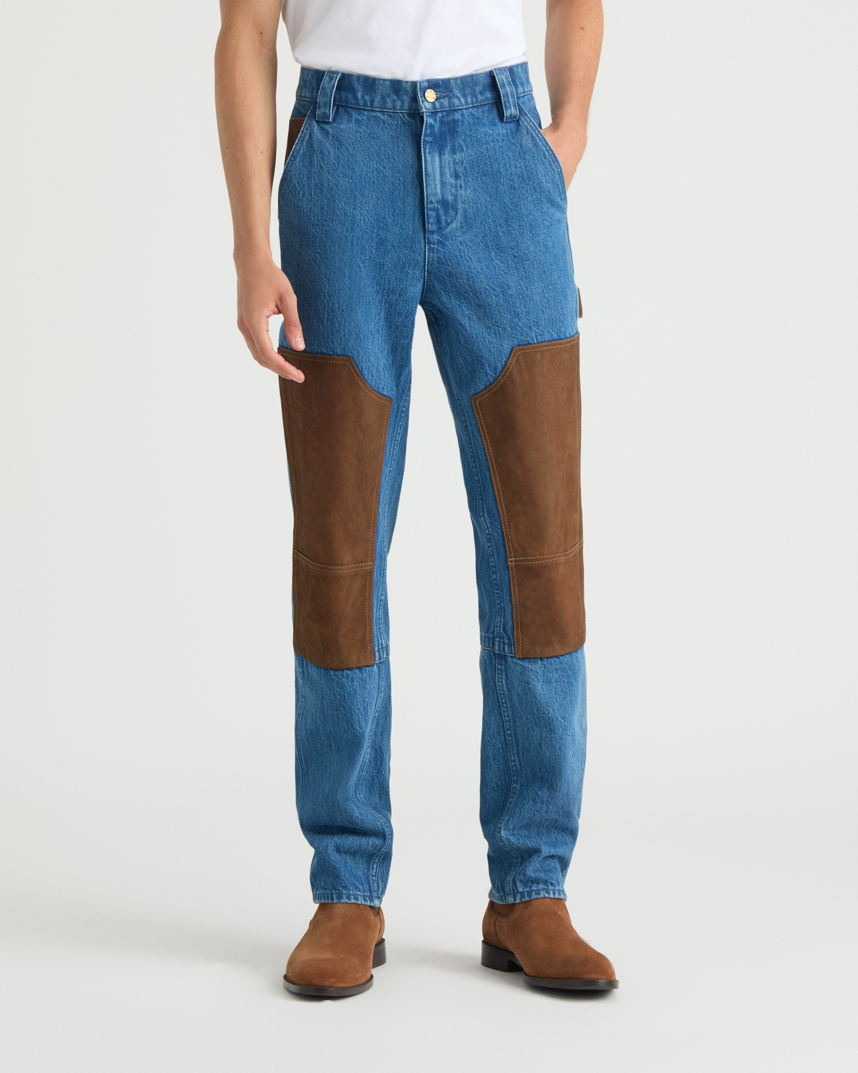 Gatineau Denim Pants With Nubuck - 3