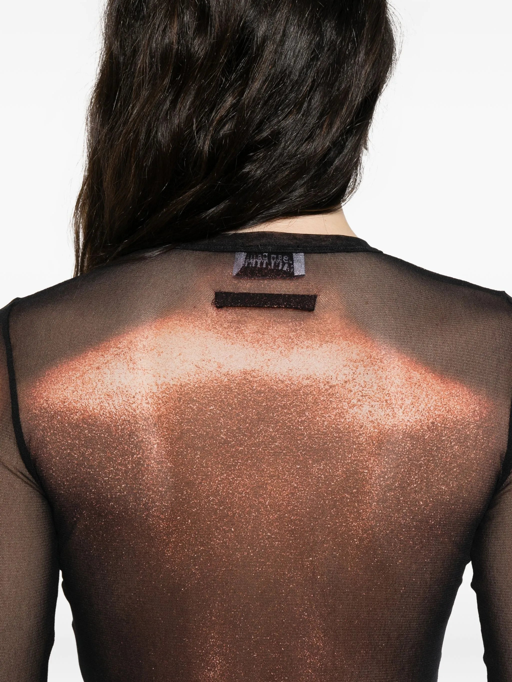 Jean Paul Gaultier Mesh Body-print Top - 2