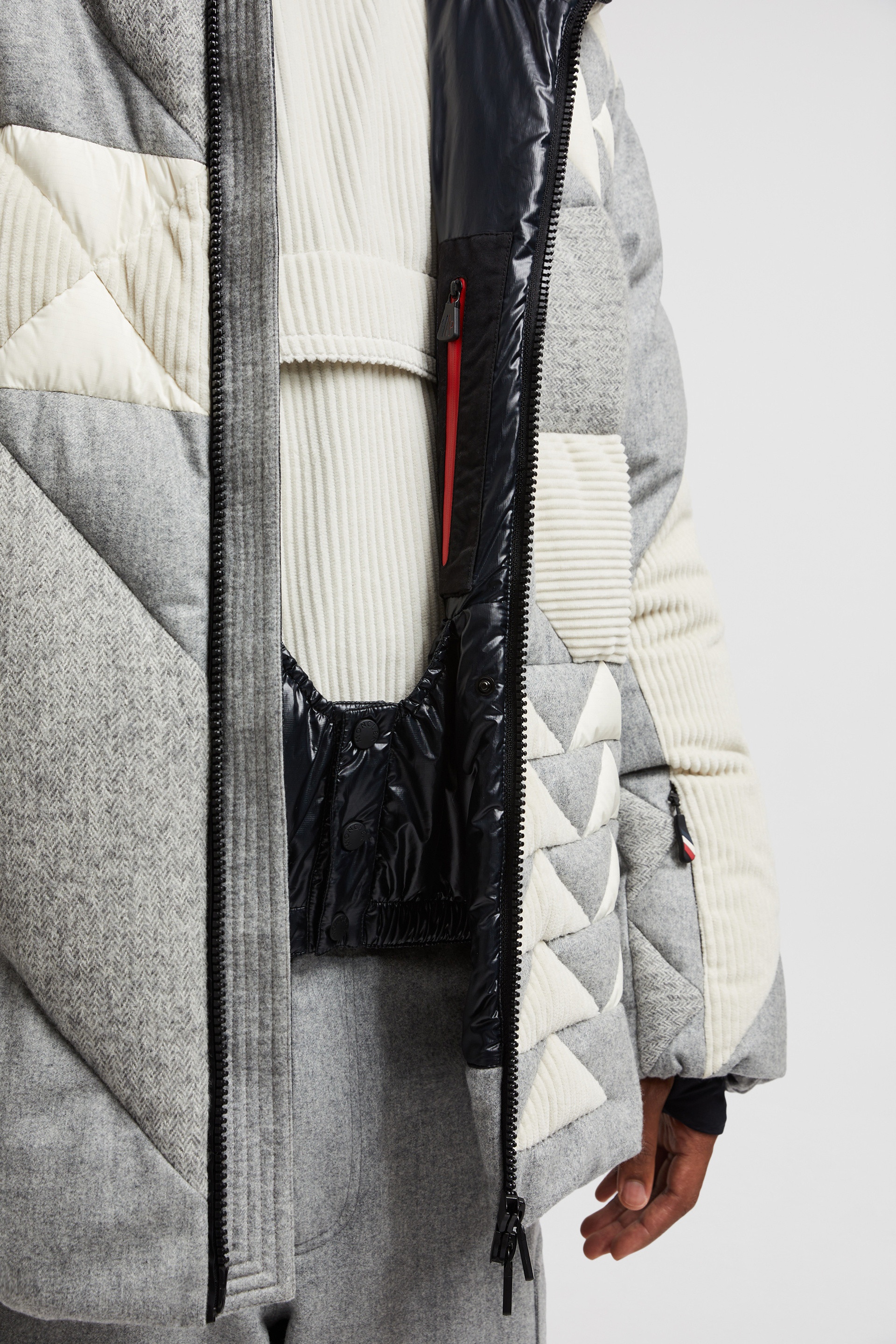 Sedrun Patchwork-Quilted Wool Short Down Jacket - 9