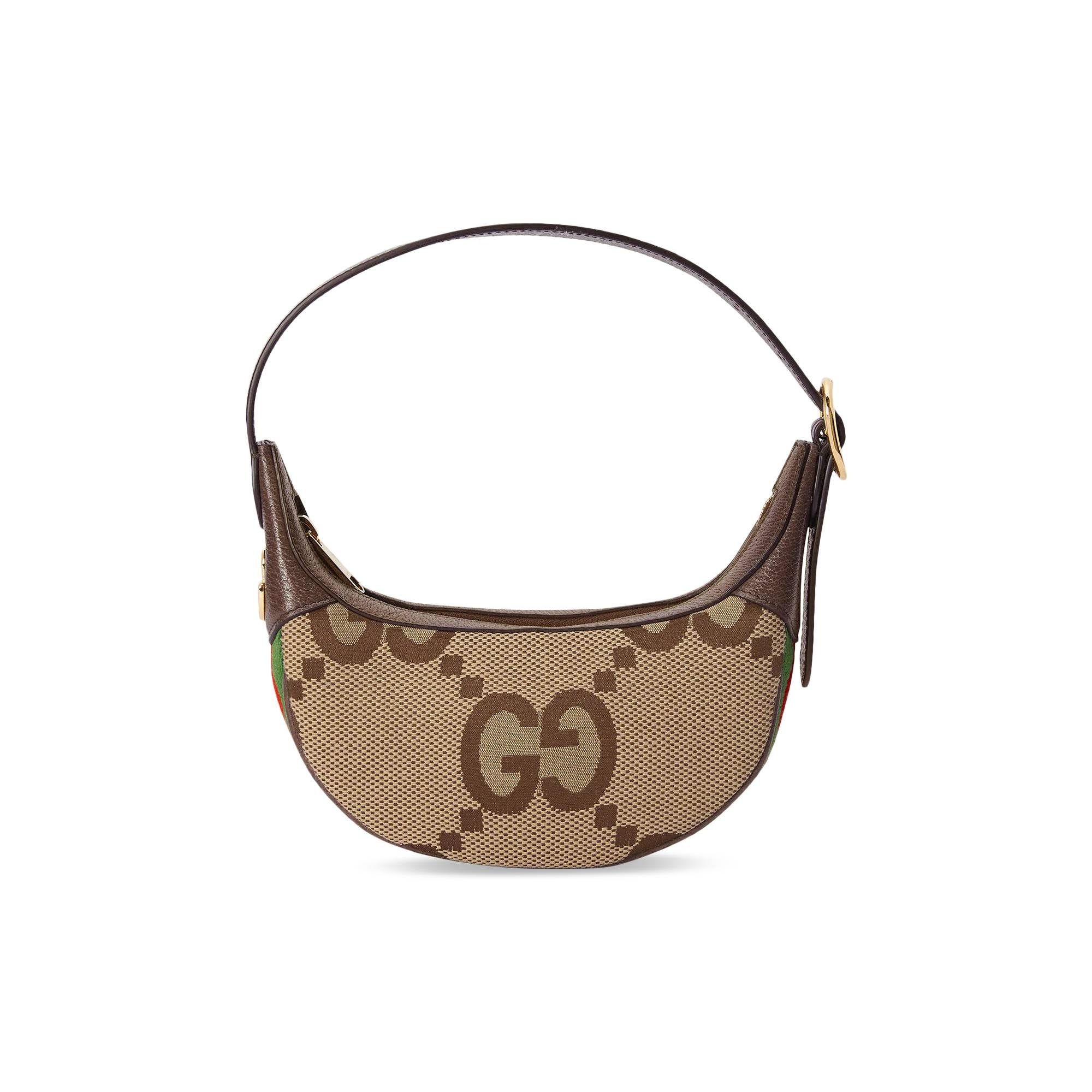 Gucci Ophidia Jumbo GG Mini Bag 'Camel/Ebony' - 1