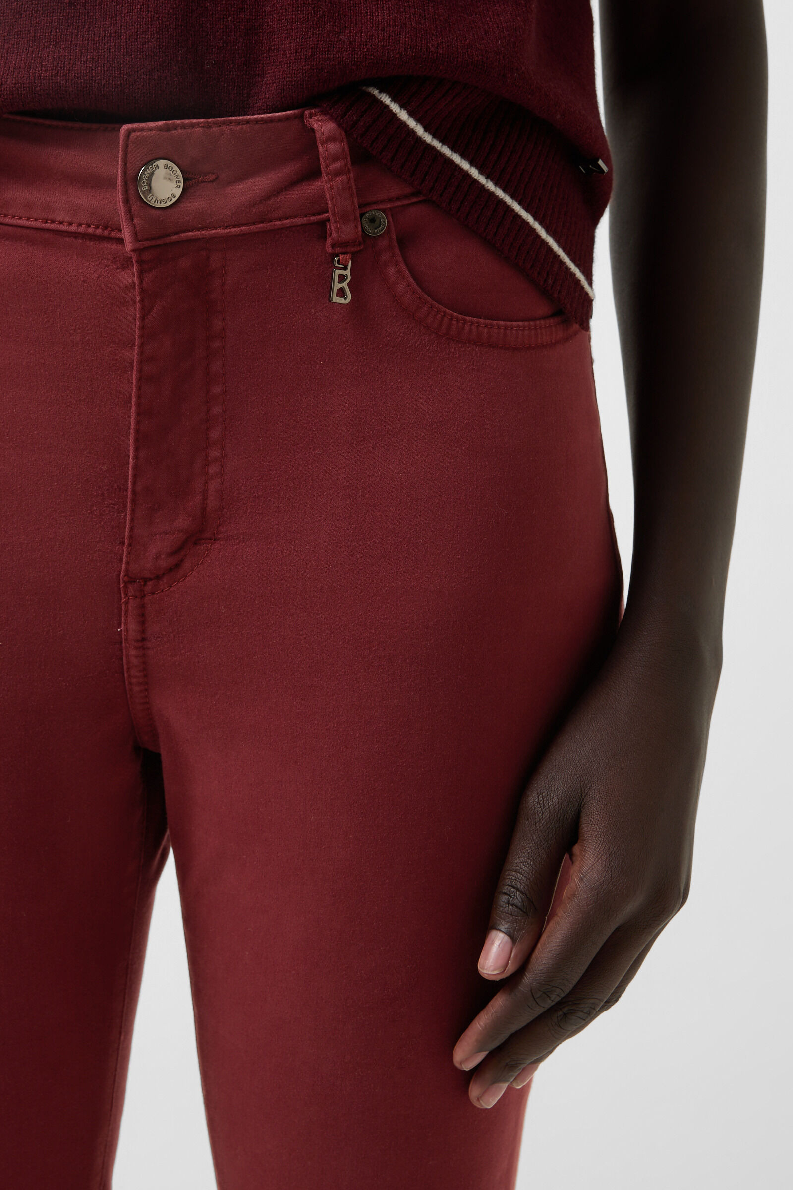 7/8 pants Julie in Wine red - 5