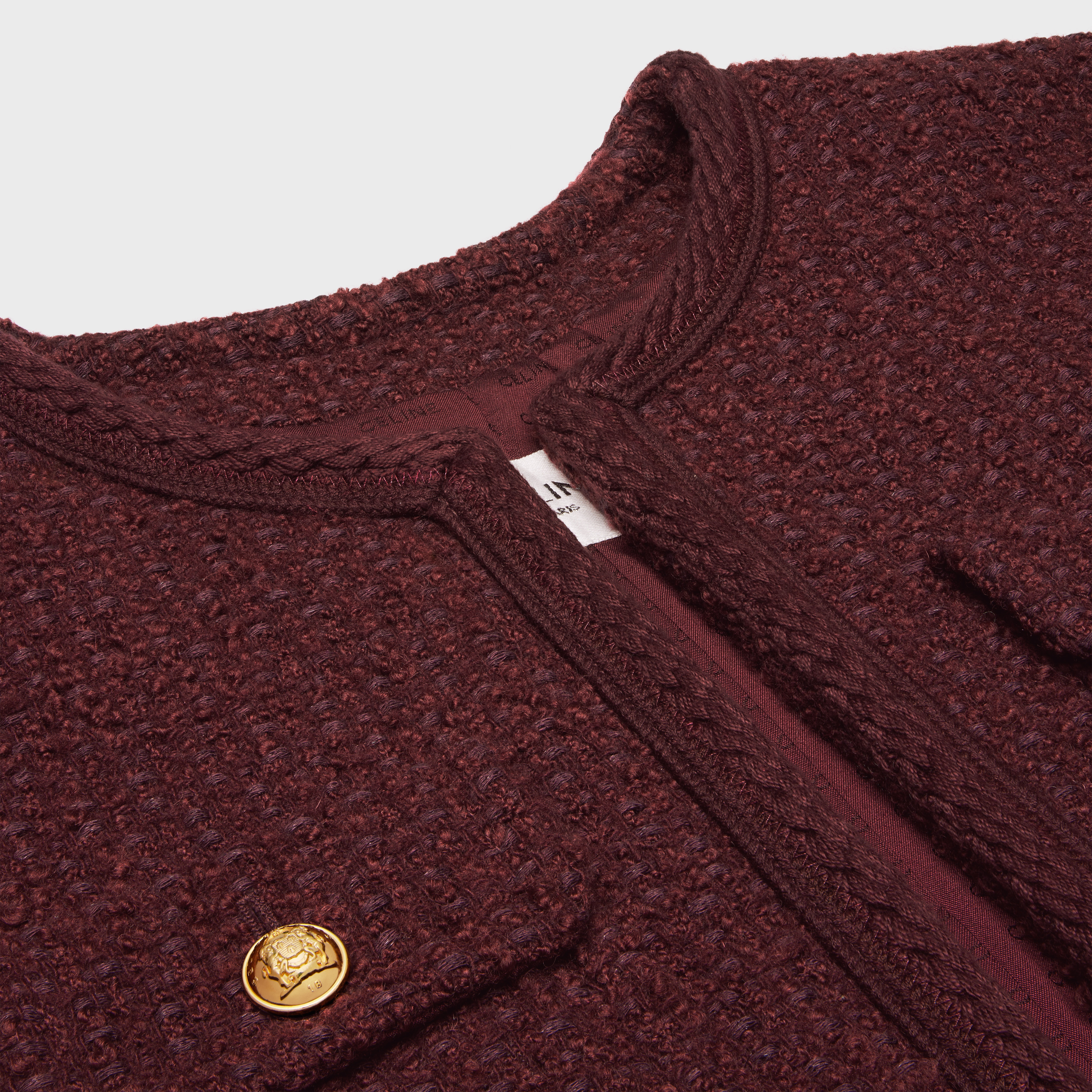 ジャケット CELINE | CHELSEA JACKET IN BOUCLE TWEED CASHMERE CELINE chelsea jacket in bouclé tweed | celine | REVERSIBLE