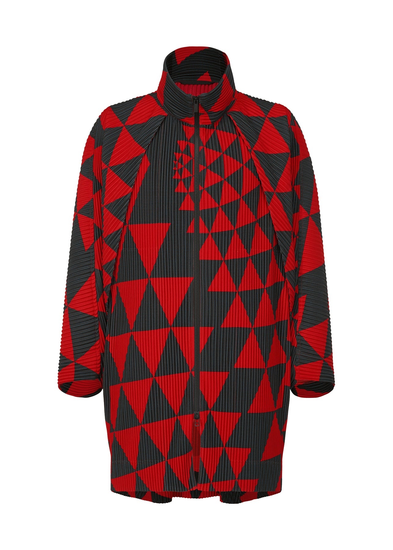 TRIANGULAR GRID COAT - 1