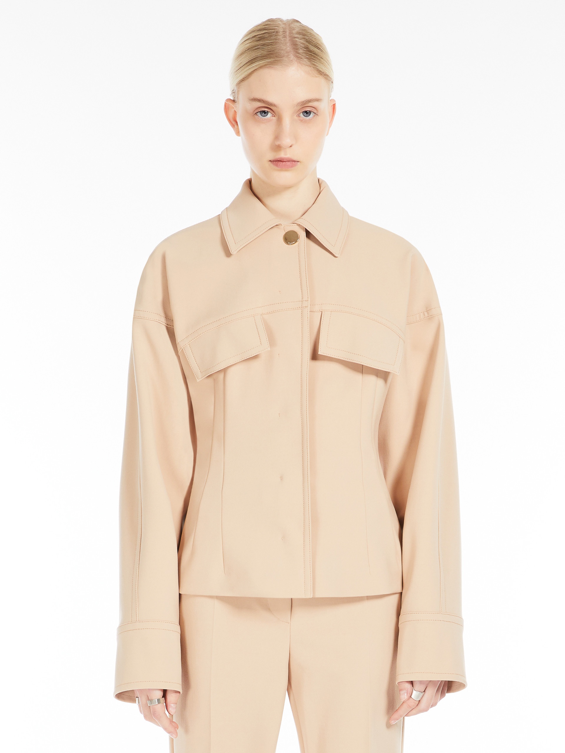 ACCORDO1234 Short stretch viscose jacket - RUNWAY - 3