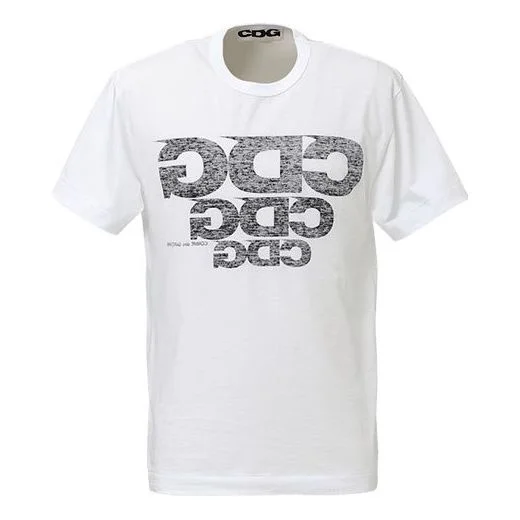 COMME des GARCONS CDG 3Logo Large Short Sleeve 'White' SZ-T022-051-1-4 - 1