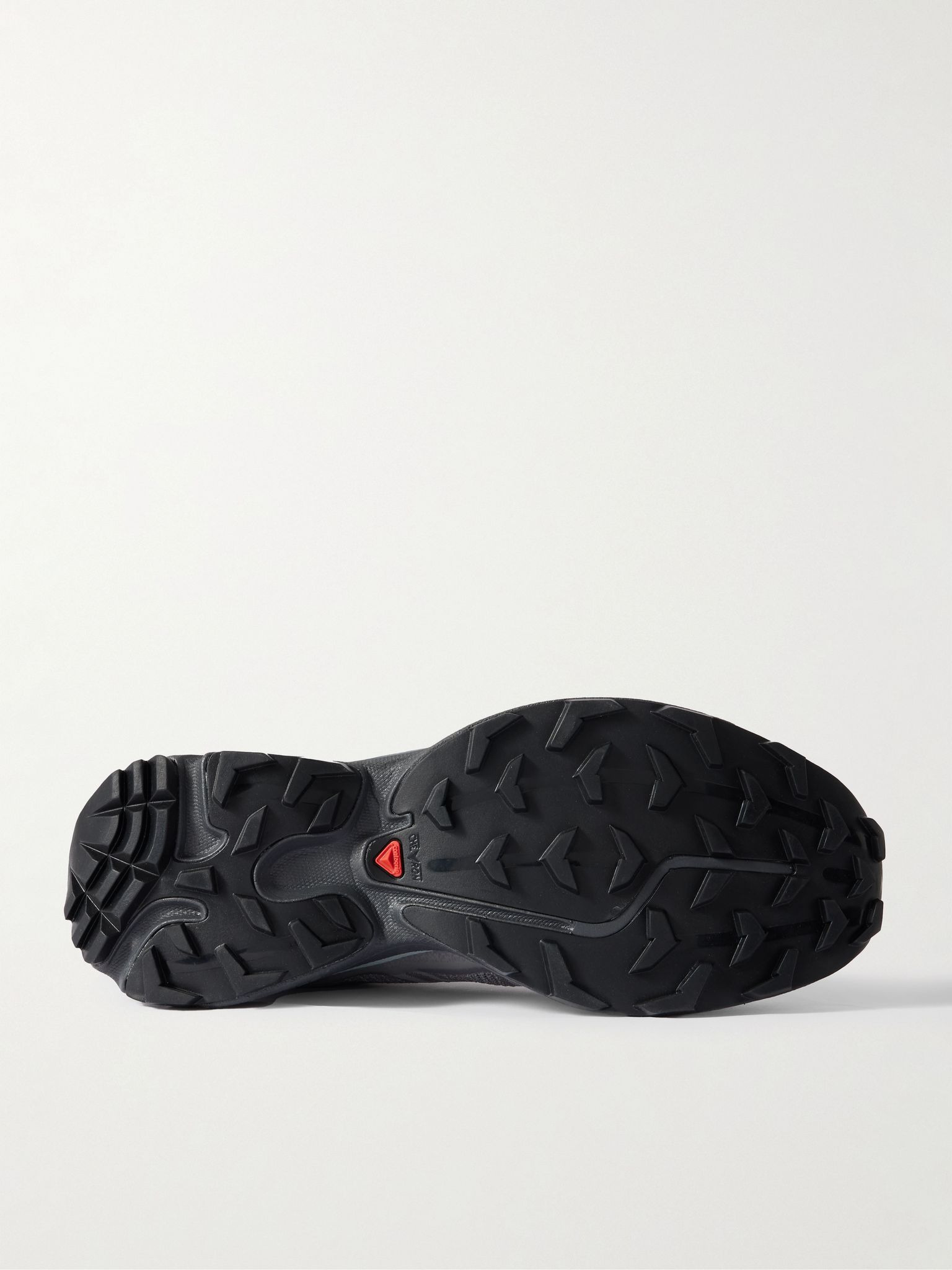 XT-6 Shadow Rubber-Trimmed Mesh-Jacquard Sneakers Gray - 3