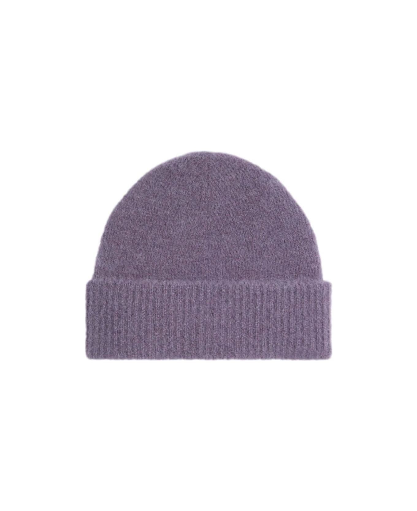 Paris Logo-patch Knitted Beanie - 2