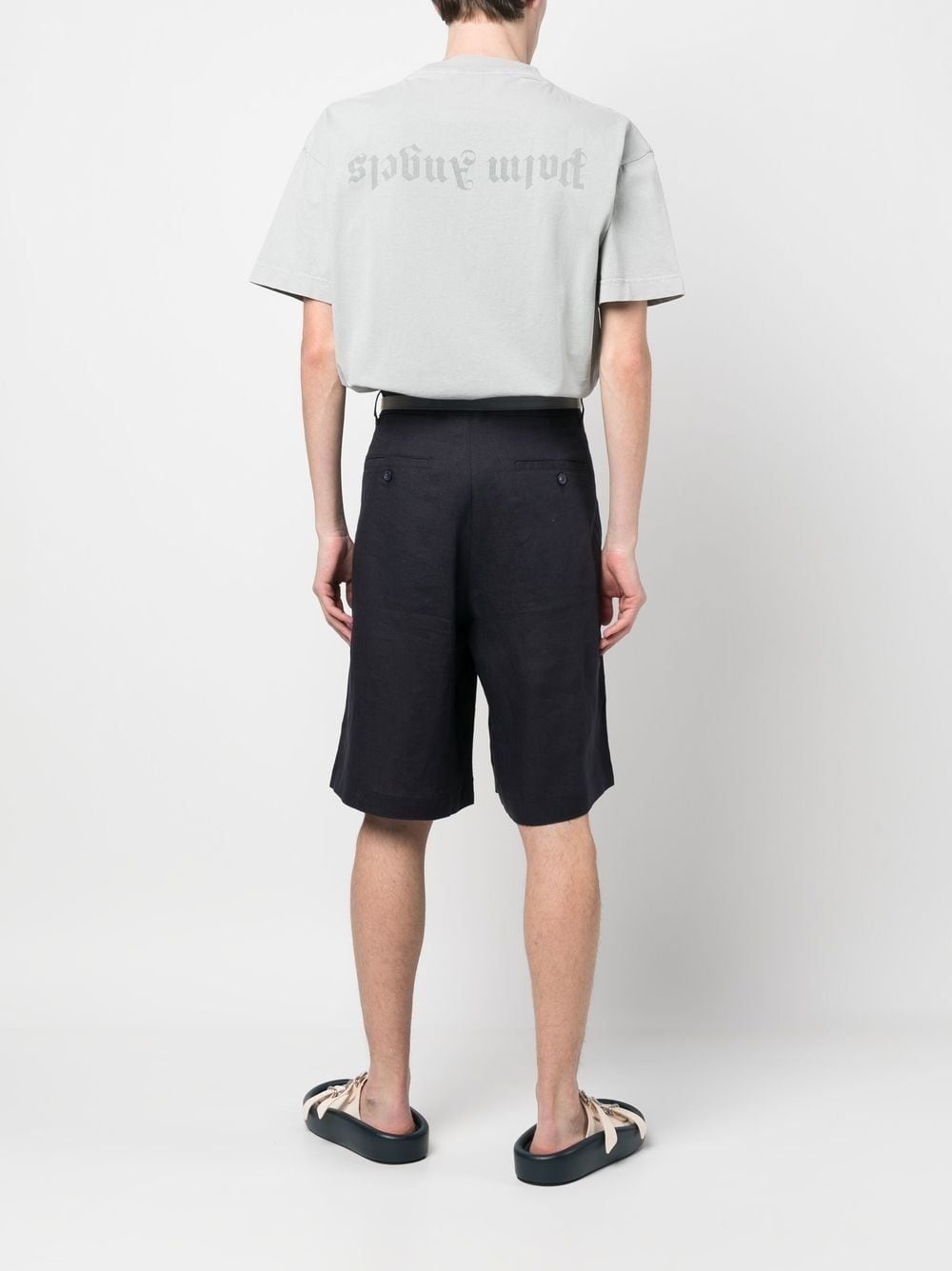 reverse logo-print T-shirt - 2