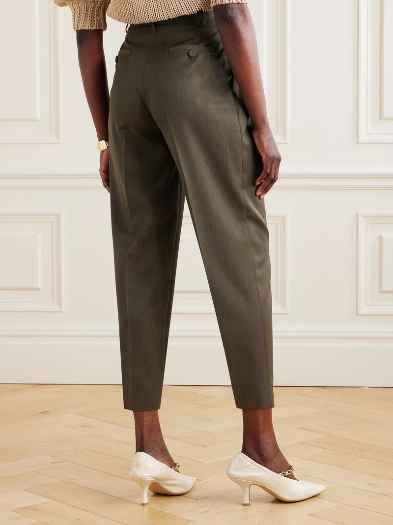 Emmett pleated wool tapered pants 4