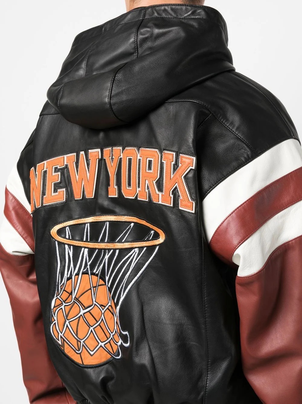 New York basketball leather jacket - 5