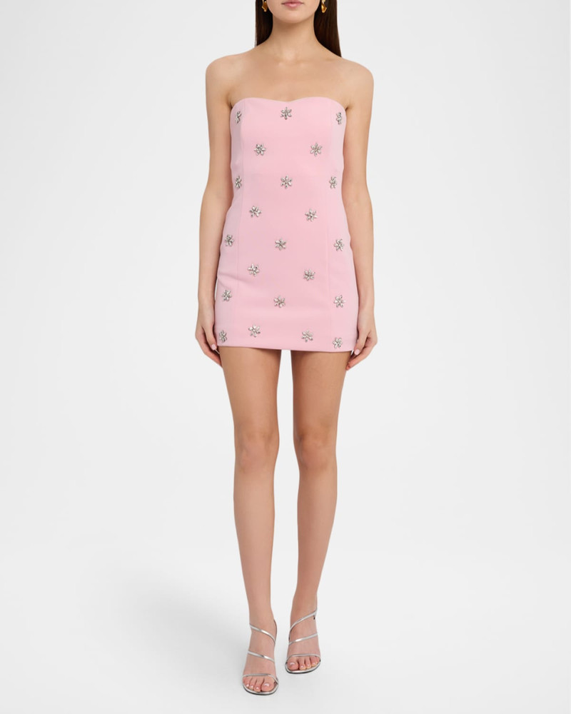 GENERATION LOVE Pixie Strapless Crystal-Embellished Mini Dress outlook