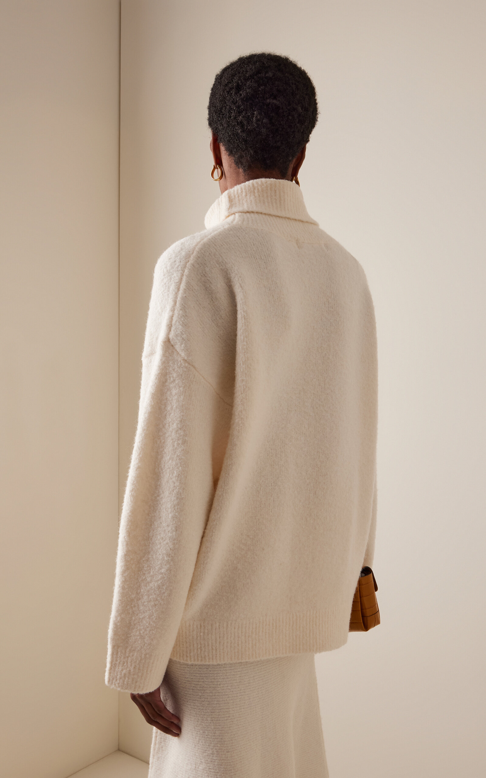 Aspen Knit Turtleneck Sweater ivory - 4