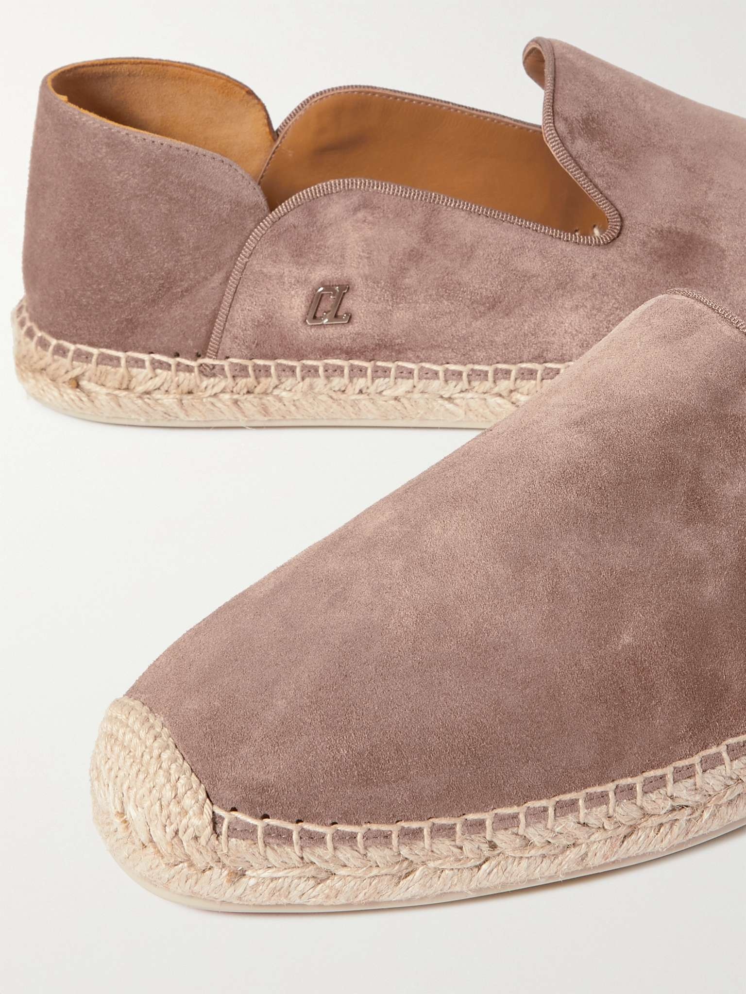 Collapsible-Heel Suede Espadrilles - 6