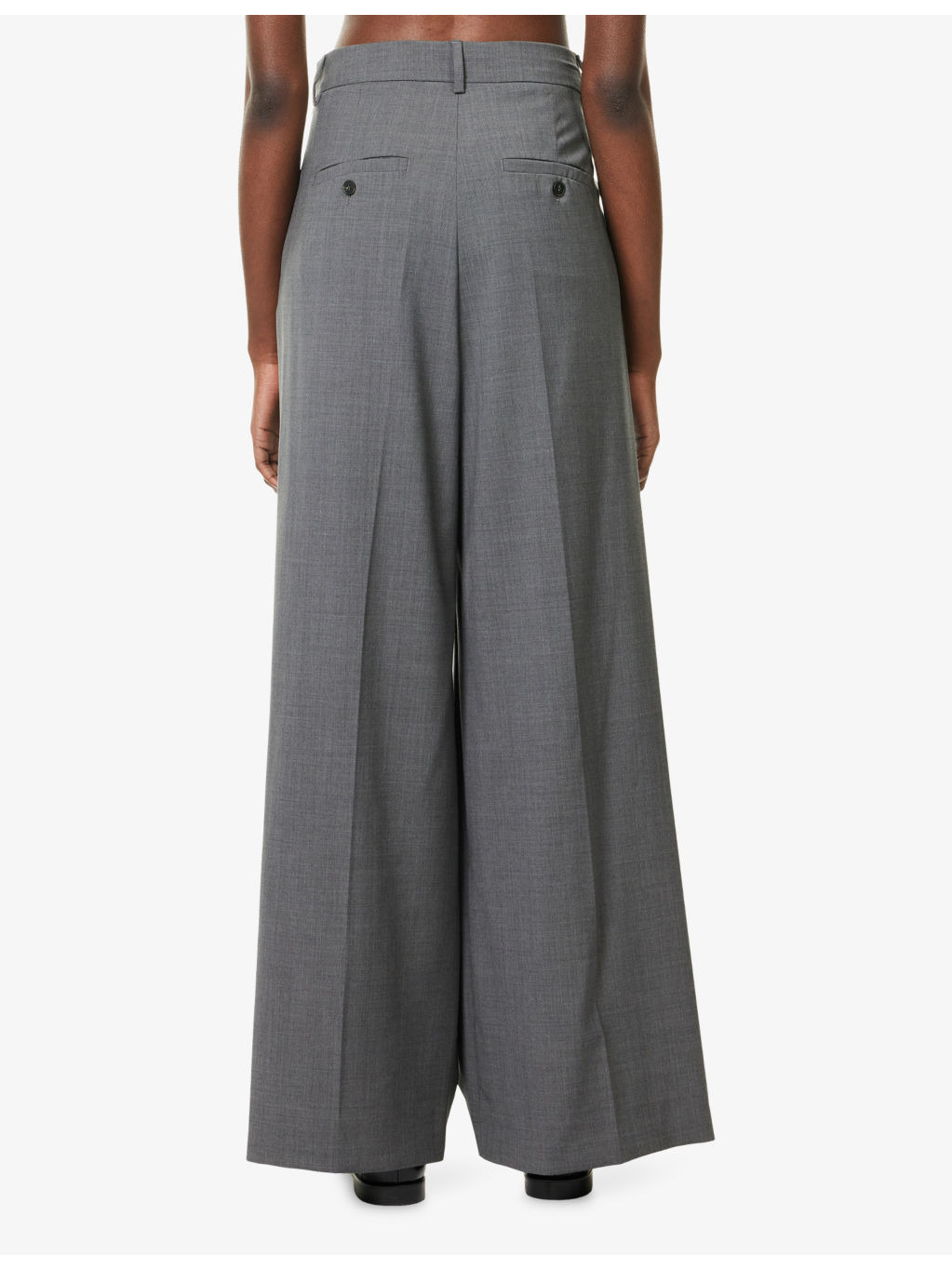 Adelfi Wide-Leg Wool Trousers - 4