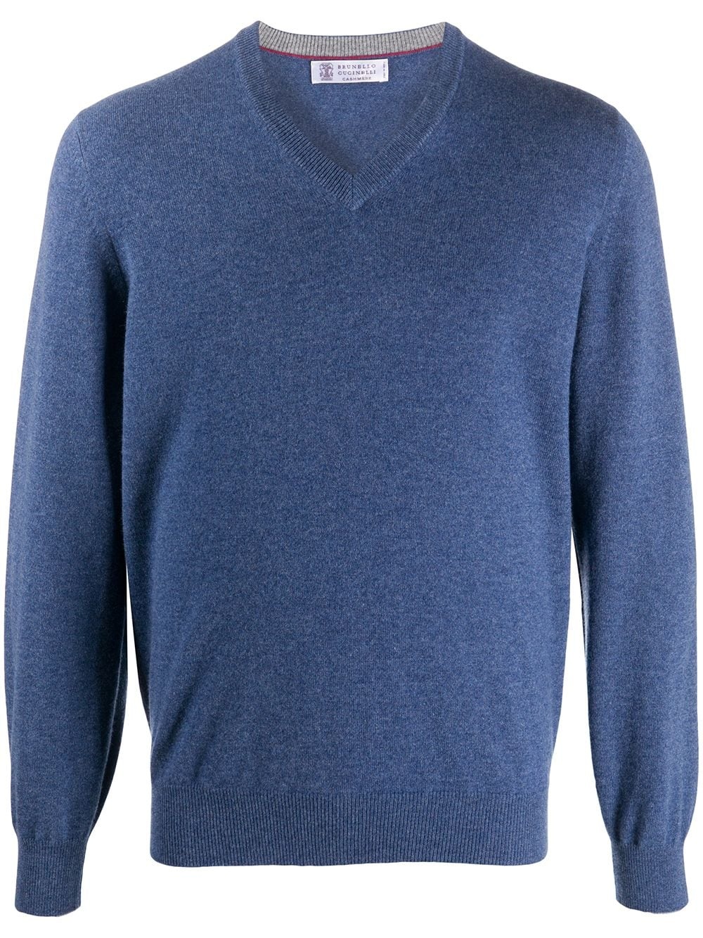 V-neck cashmere jumper - 1