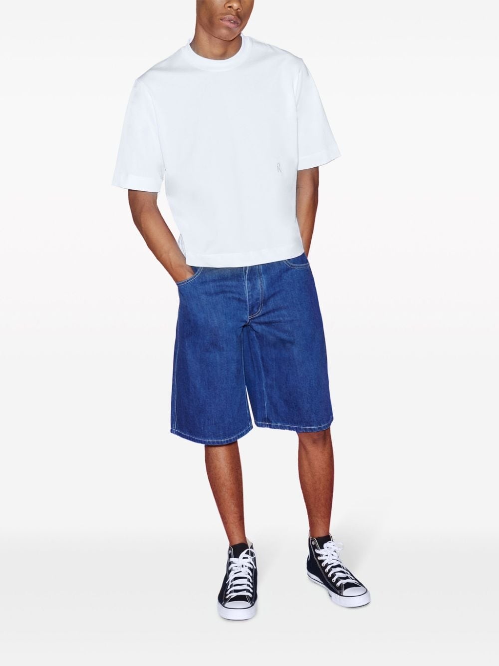 x Violet Getty cropped T-shirt - 3