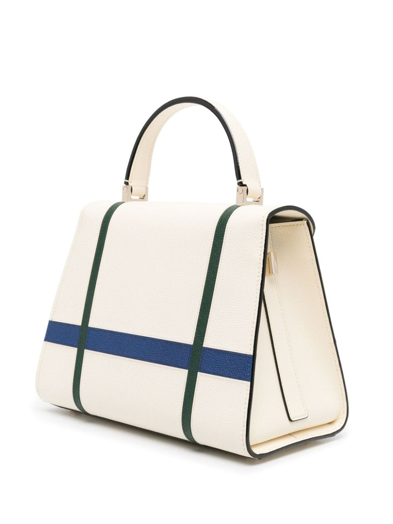 Iside Geometric leather tote bag 3