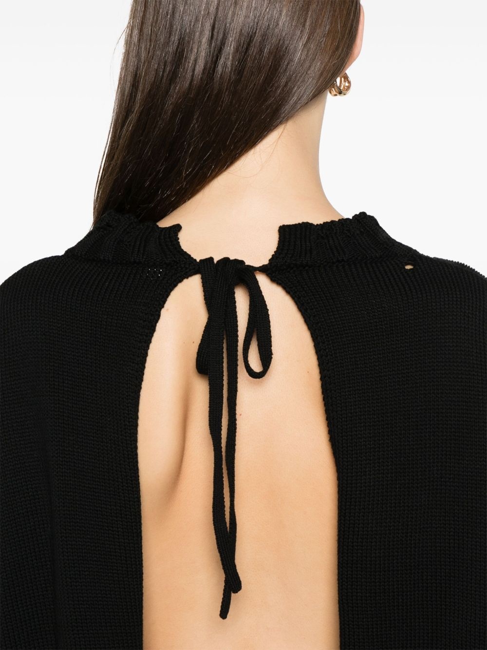 dishevelled cotton sweater - 5