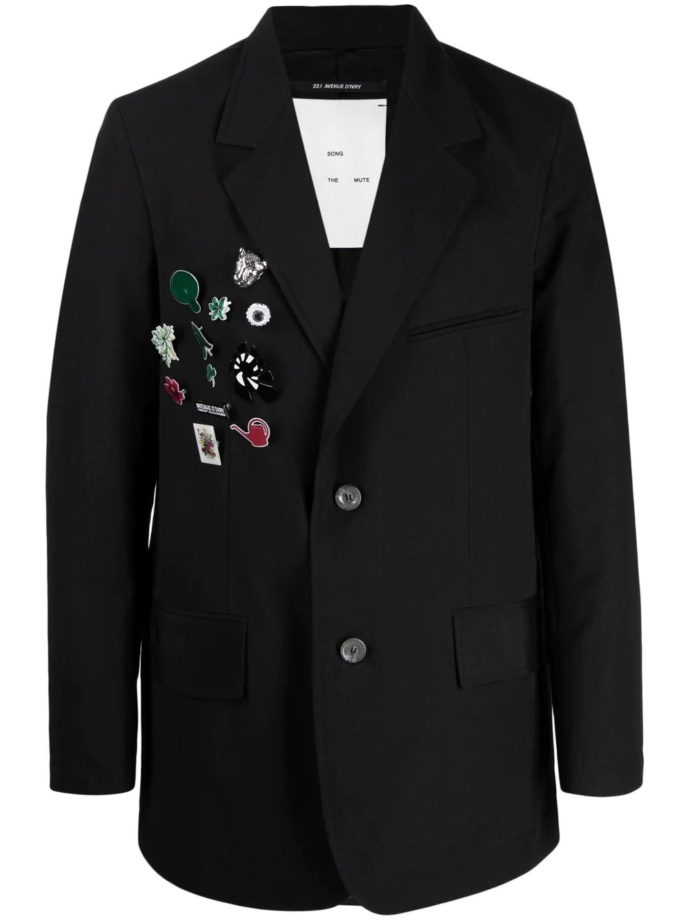 Overiszed single-breasted blazer - 1