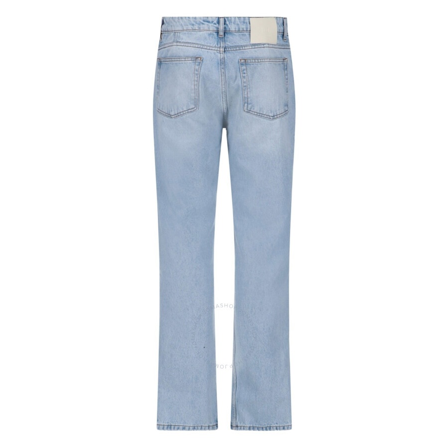 Ami Paris Classic Fit Bleached Blue Denim Jeans - 2