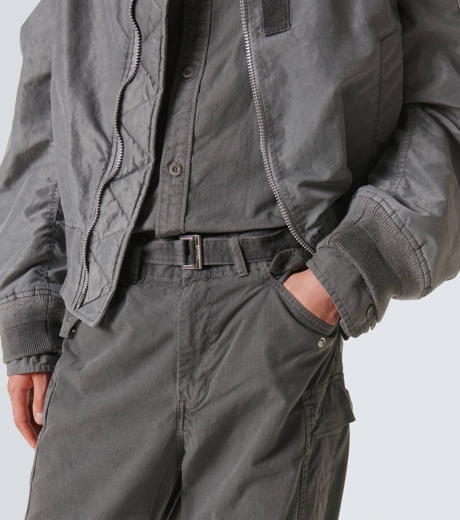Cotton cargo pants - 5