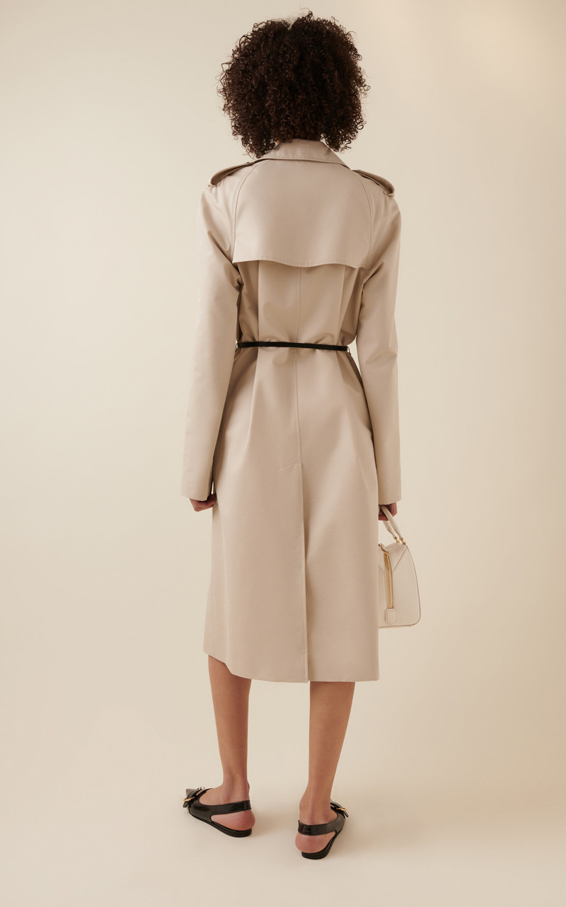 Voyou-Belt Cotton-Blend Trench Coat neutral 4
