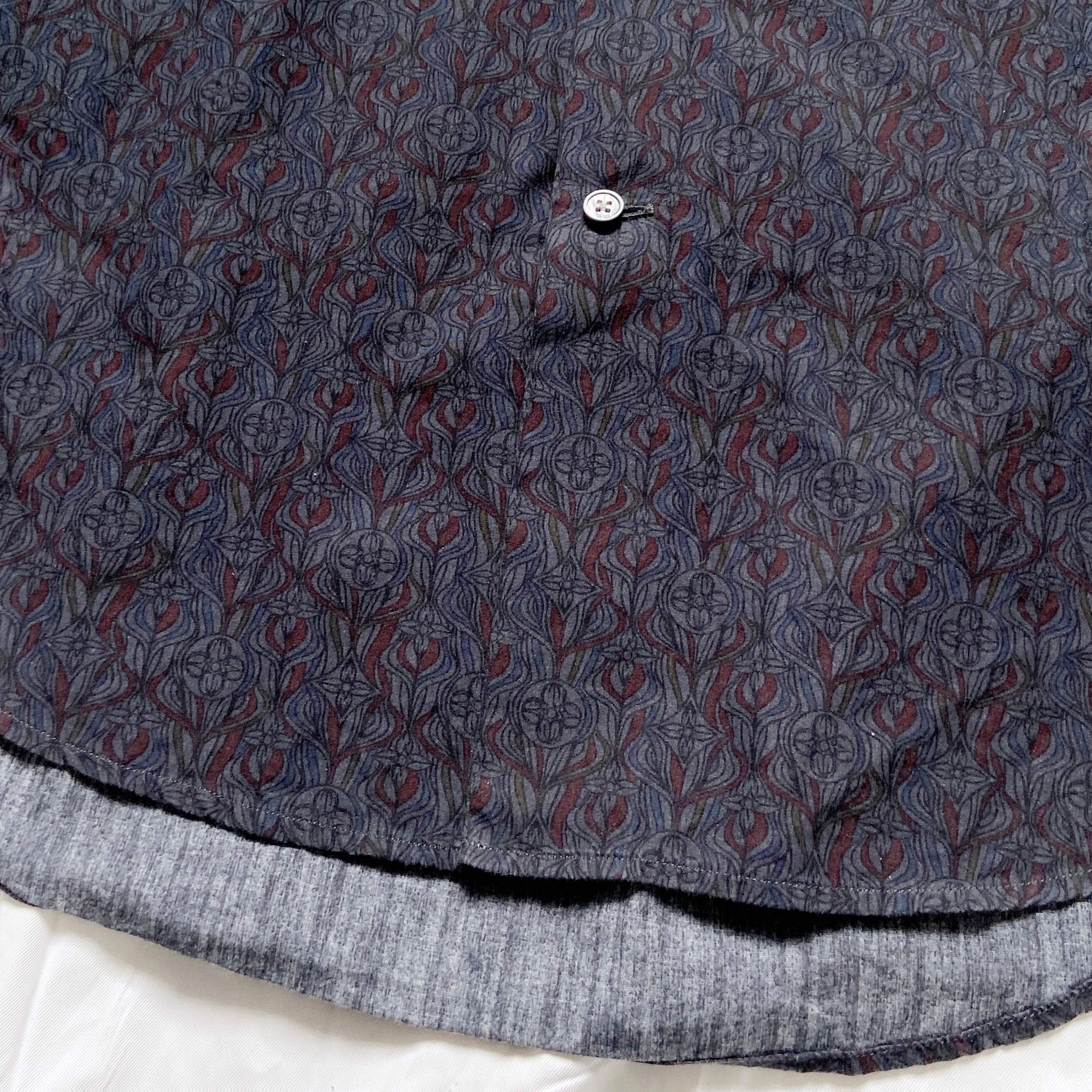 Louis Vuitton Fall 2010 Navy Monogram Button up Shirt - 7