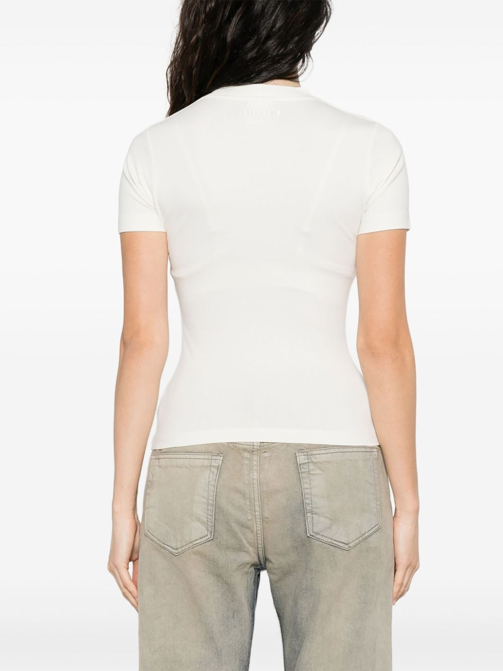 short-sleeved crew-neck top - 4