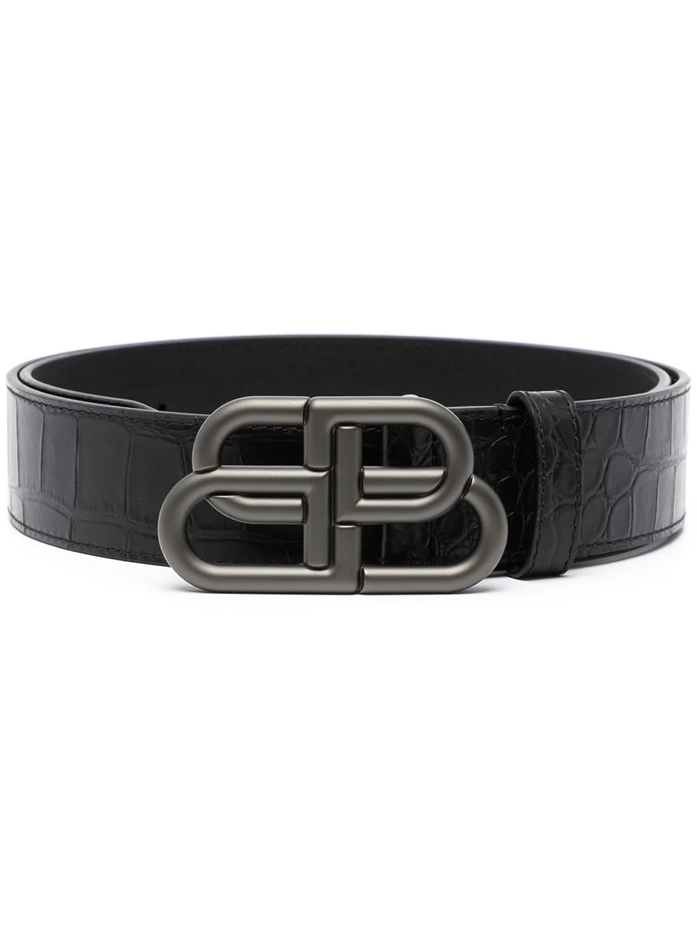 BB logo-buckle belt - 1