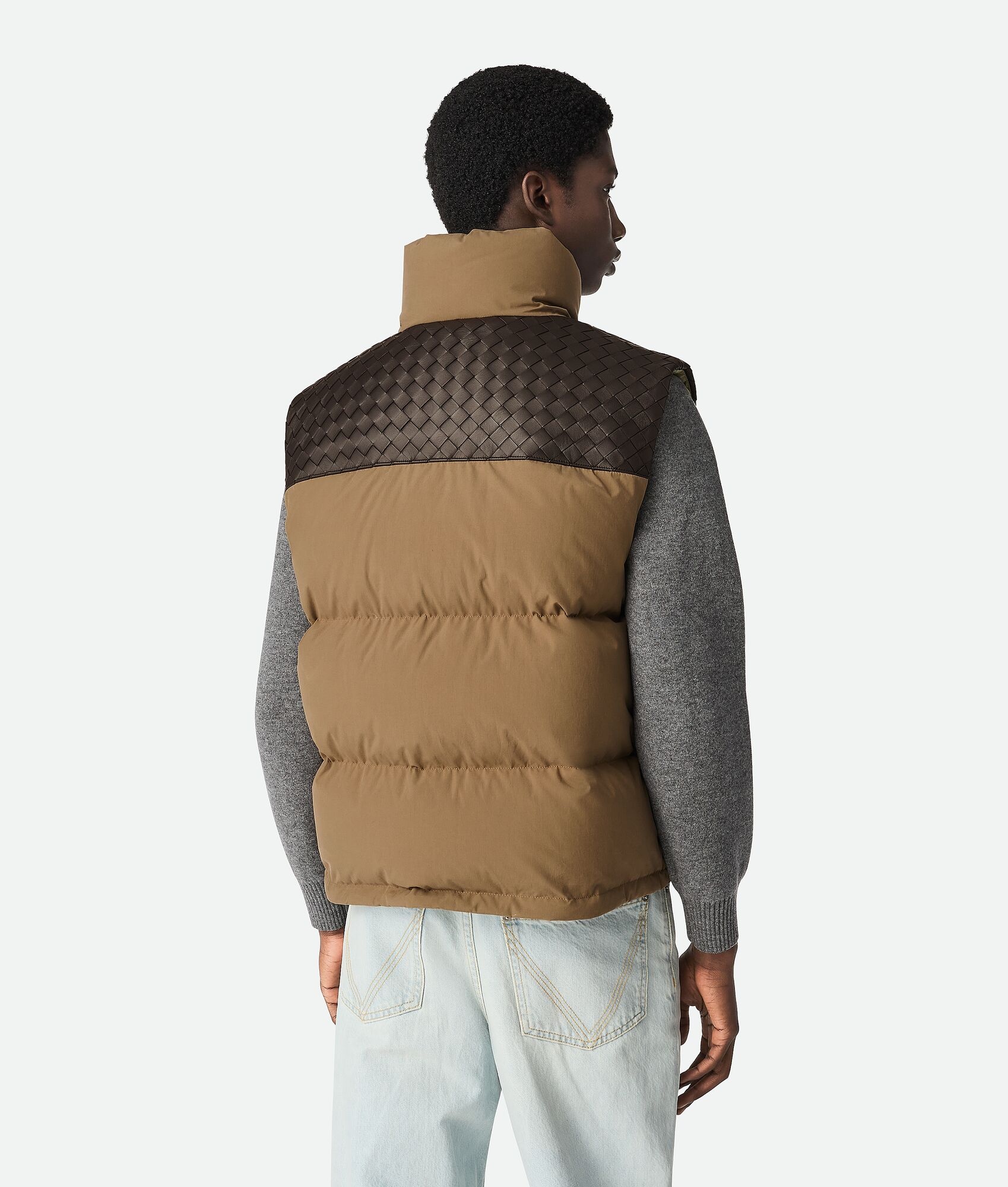 Frosted Poplin Puffer Gilet - 3