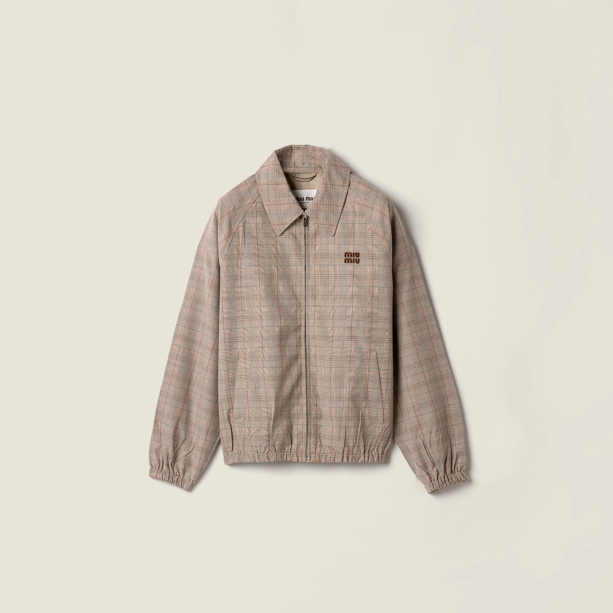 Prince of Wales checked blouson jacket - 1