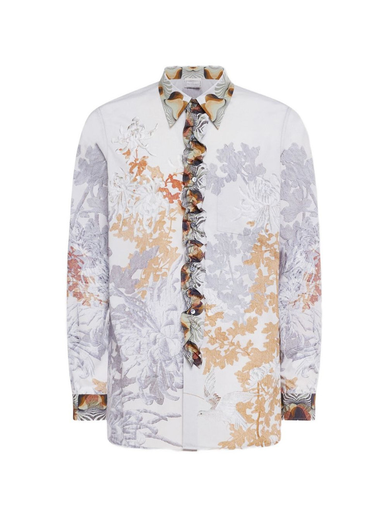 Diomede ruffled floral-print shirt 1