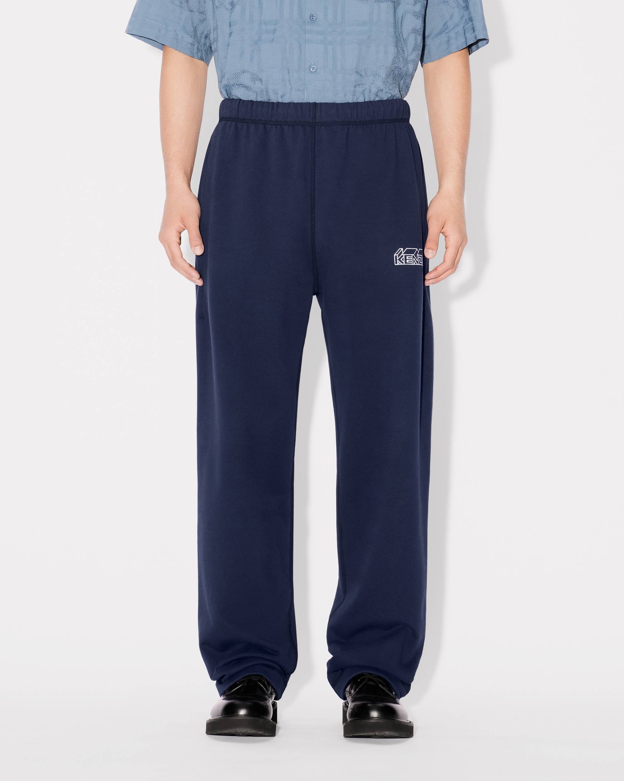 'KENZO Kube' straight embroidered jogging trousers - 4