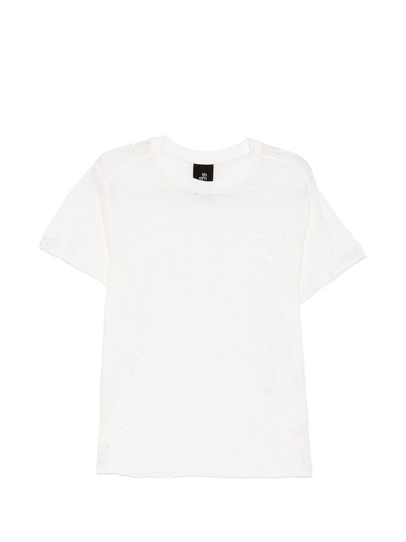 distressed-effect T-shirt 1