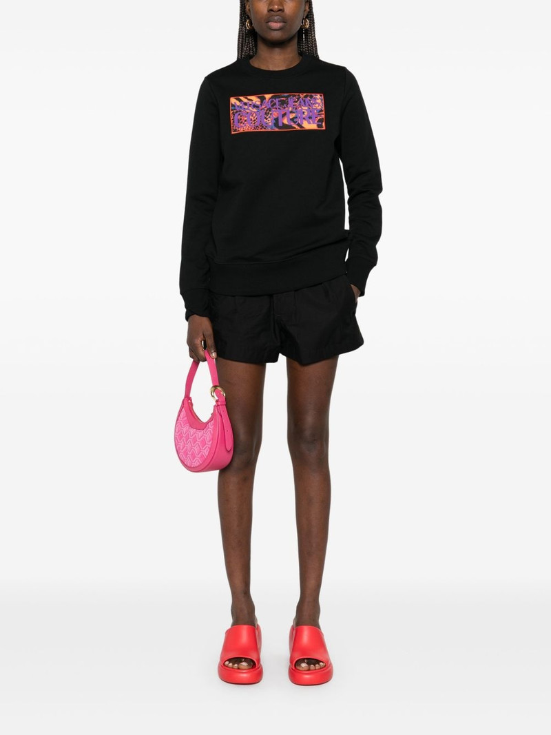 VERSACE JEANS COUTURE logo-patch sweatshirt outlook