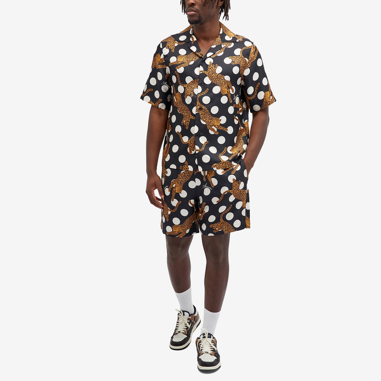 AMIRI Leopard Polka Short Sleeve Vacation Shirt - 4