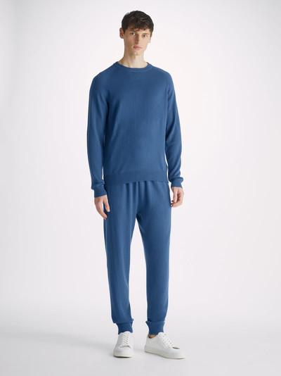 Derek Rose Men's Sweater Finley Cashmere Denim outlook