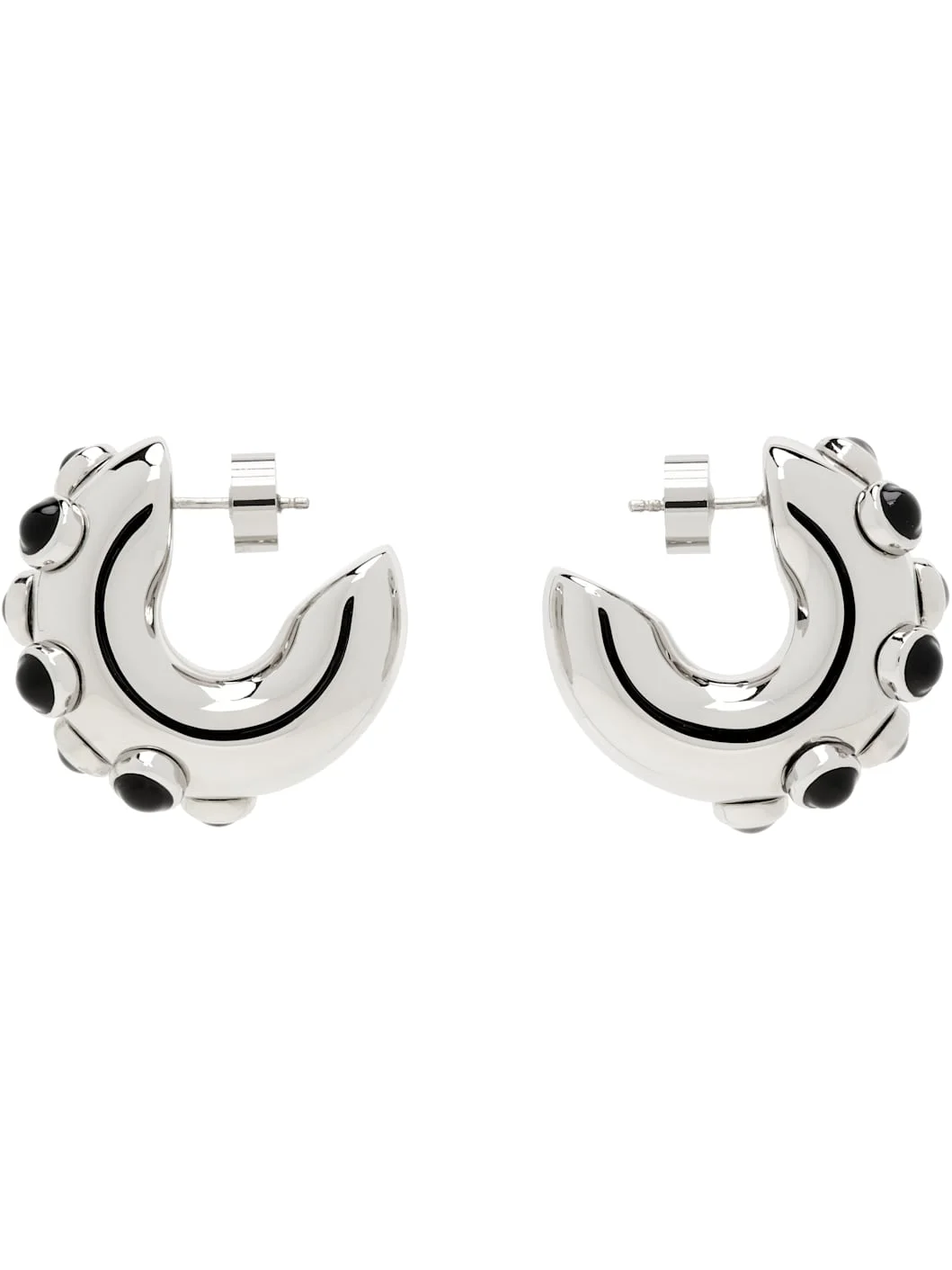 Enameled Metal Earrings - 1