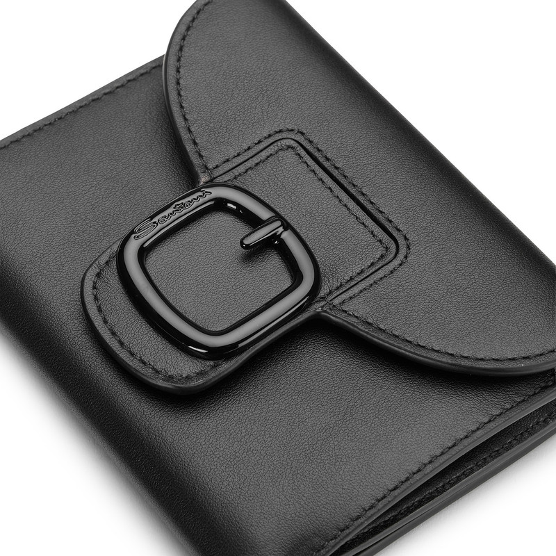 Black leather wallet with coin pocket 5