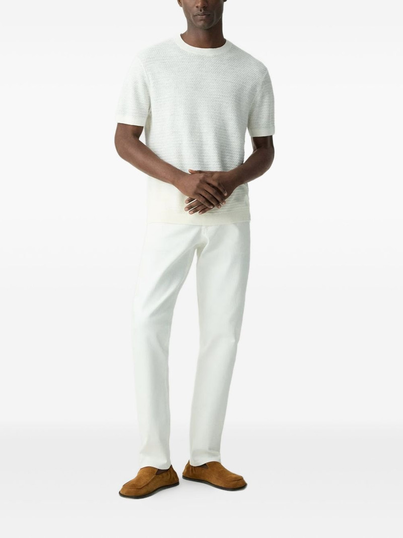 Theory linen-blend T-shirt outlook