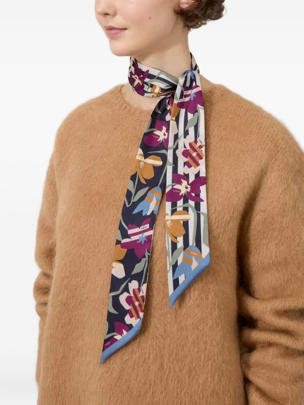floral-print scarf - 2