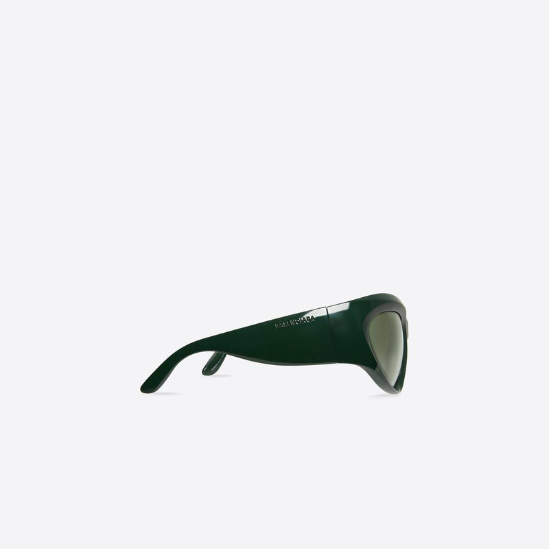Wrap D-frame Sunglasses in Green 3