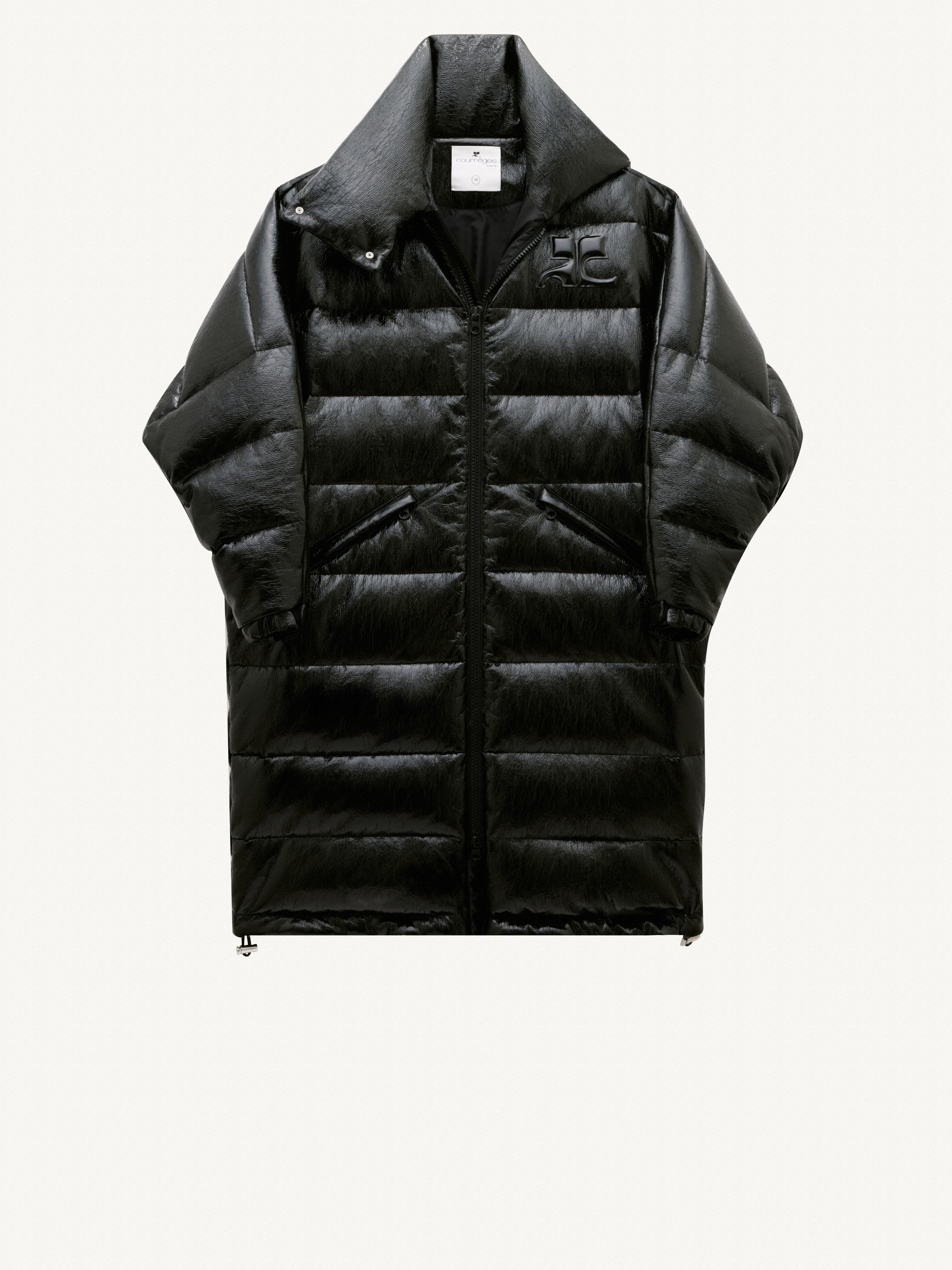 PUFFER PRISM LONG VINYL COAT - 1