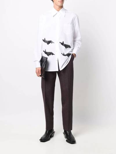 NAMACHEKO straight leg cropped trousers outlook