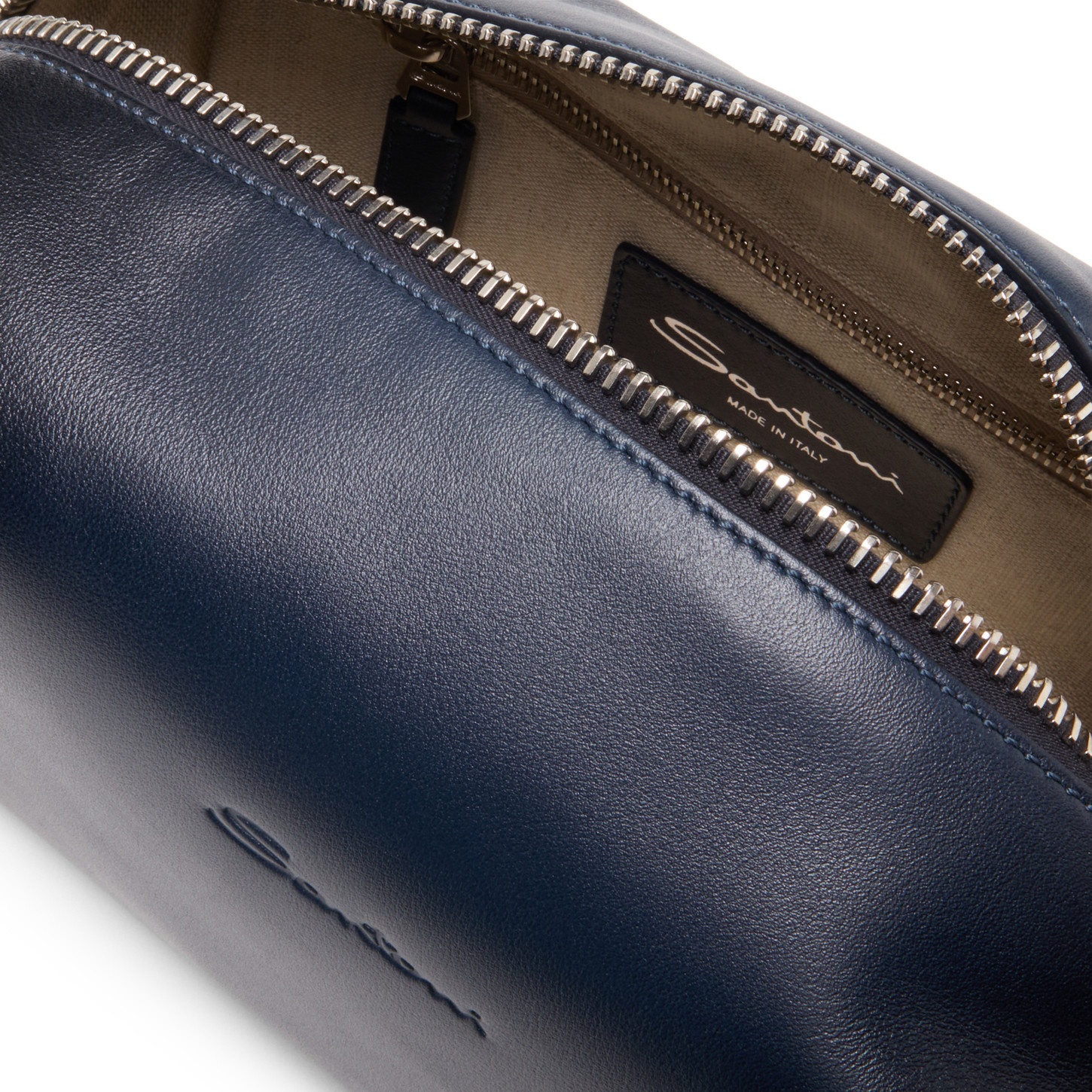 Blue leather pouch - 5