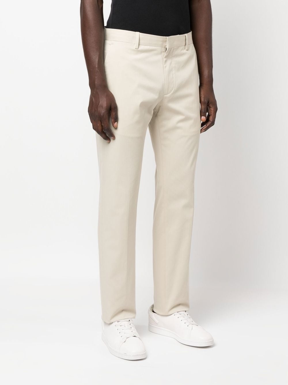 straight-leg chino trousers - 3