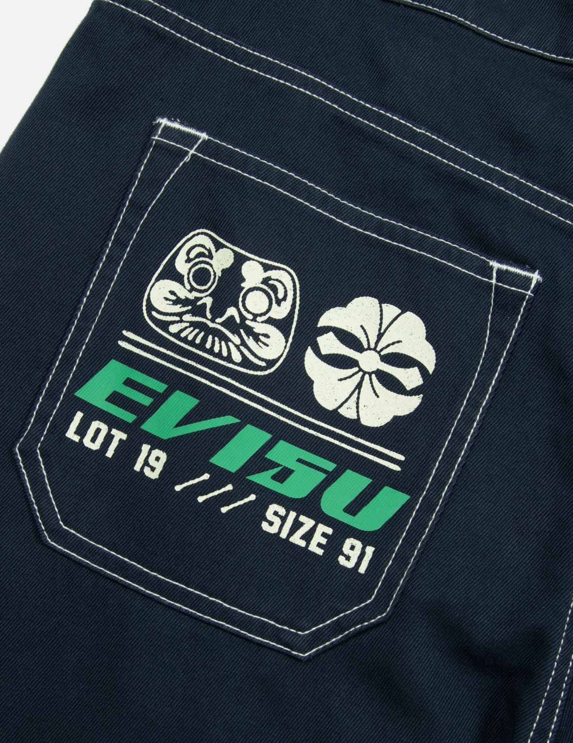 SEAGULL EMBROIDERY WITH CONTRASTING STITCH STRAIGHT FIT CARGO PANTS - 13