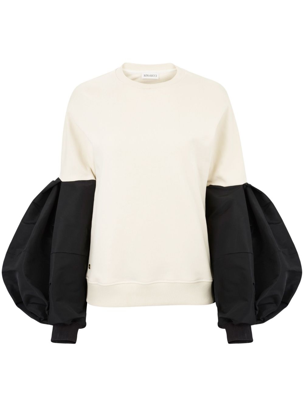 puff-sleeve sweatshirt - 1